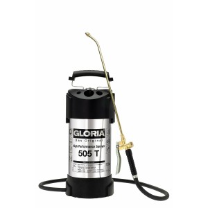 Pulvérisateur à pression pour jardin Gloria 505t Acier inoxydable Laiton 6 BAR 5 L