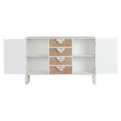 Sideboard DKD Home Decor Fir Metal White 120 x 35 x 80 cm