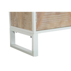 Buffet DKD Home Decor Sapin Métal Blanc 120 x 35 x 80 cm