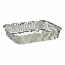 Ensemble de plats pour la cuisine Jetable Aluminium 22 x 15,6 x 4,8 cm (12 Unités)