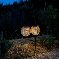 Solar lamp Lumisky Agadir Bronze (2 Units)