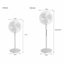 Ventilateur sur Pied Oceanic 684161 Blanc 45 W