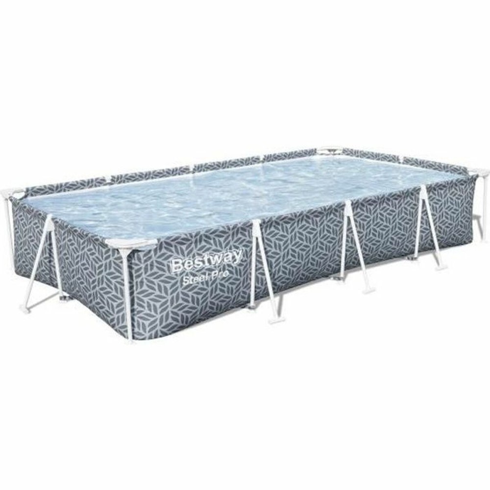 Aufblasbarer Pool Bestway Steel Pro Blau Grau