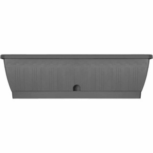 Jardinière auto-arrosante Garden ID Anthracite 60 cm