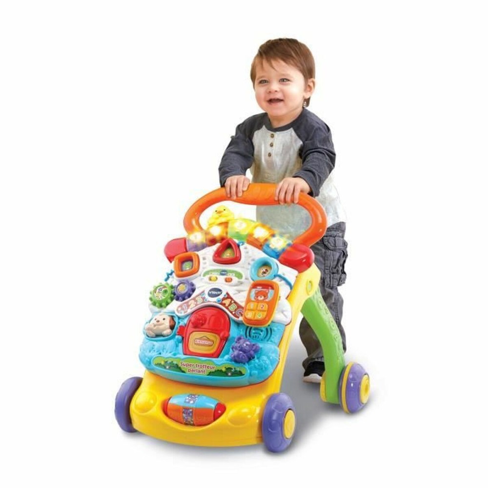 Tricycle Vtech Super Trotteur Parlant 2 En 1 Orange (FR) Multicouleur