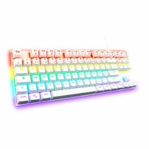 Clavier pour jeu The G-Lab Mercury AZERTY Blanc