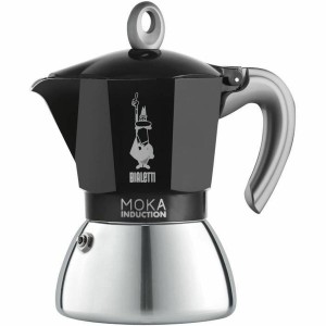 Italian Coffee Pot Beurer BIALETTI NEW MOKA 6 Cups Black Metal Aluminium