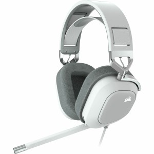 Casques avec Microphone Corsair HS80 RGB USB Blanc