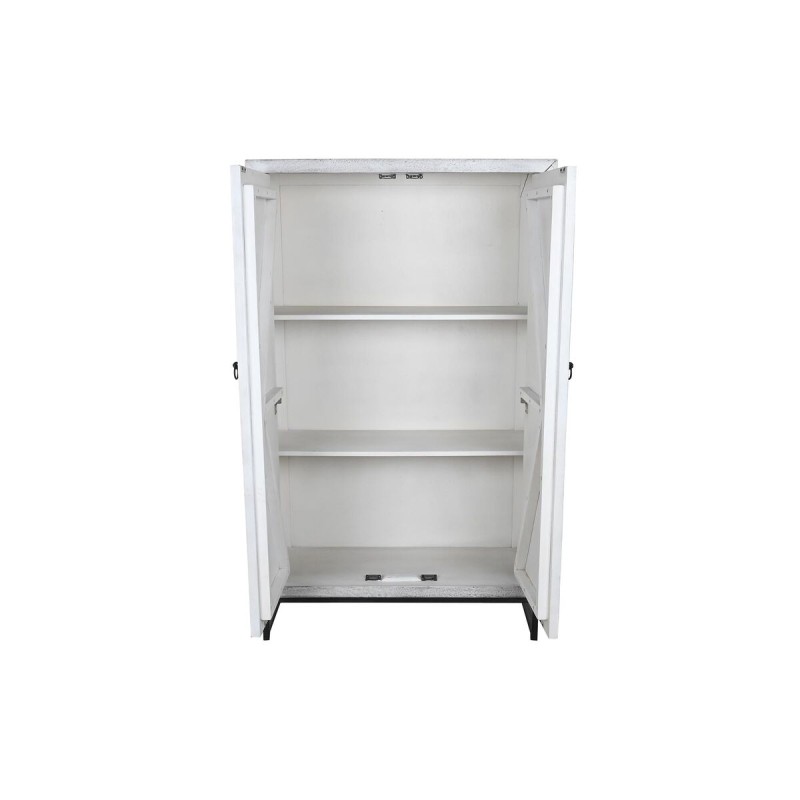 Armoire DKD Home Decor Gris Blanc Bois de manguier (90 x 38 x 150 cm)