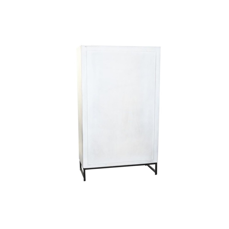 Armoire DKD Home Decor Gris Blanc Bois de manguier (90 x 38 x 150 cm)