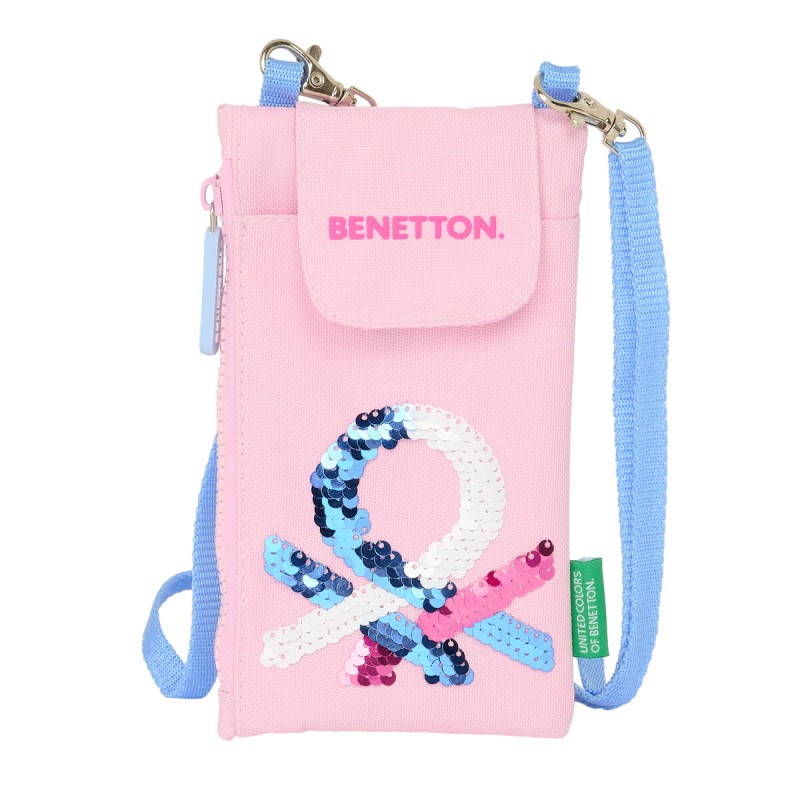 Porte-monnaie Benetton Pink Sac pour téléphone portable Rose