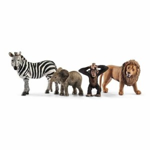 Figurines d'animaux Schleich 42387 Wild Life: Safari 4 Pièces Plastique