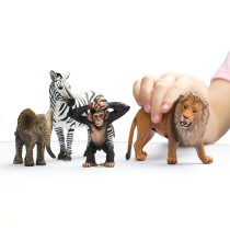 Figurines d'animaux Schleich 42387 Wild Life: Safari 4 Pièces Plastique