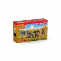 Figurines d'animaux Schleich 42387 Wild Life: Safari 4 Pièces Plastique