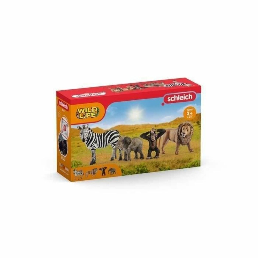 Animal figures Schleich 42387 Wild Life: Safari 4 Pieces Plastic