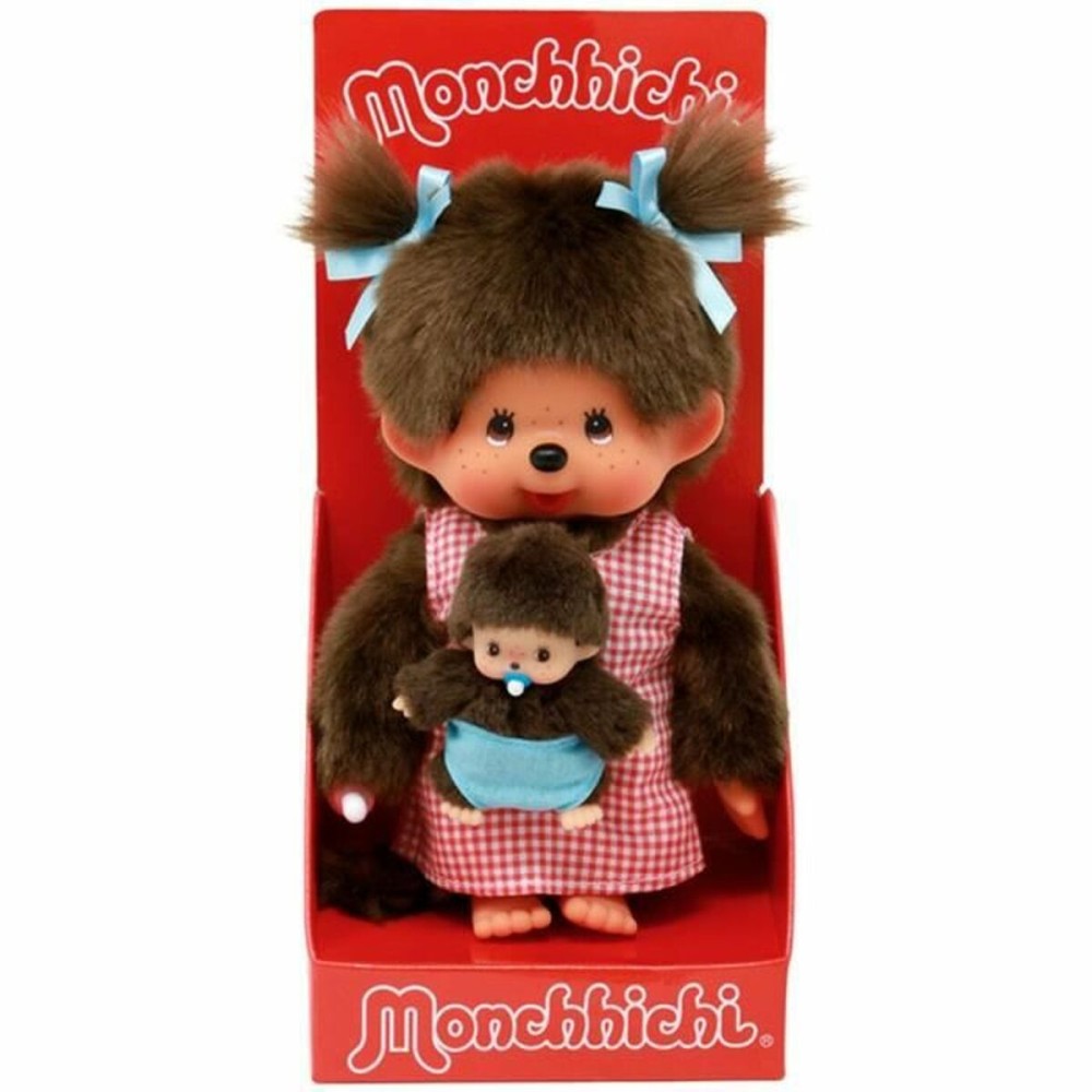 Jouet Peluche Bandai Monchhichi Maman & Baby plush 20 cm