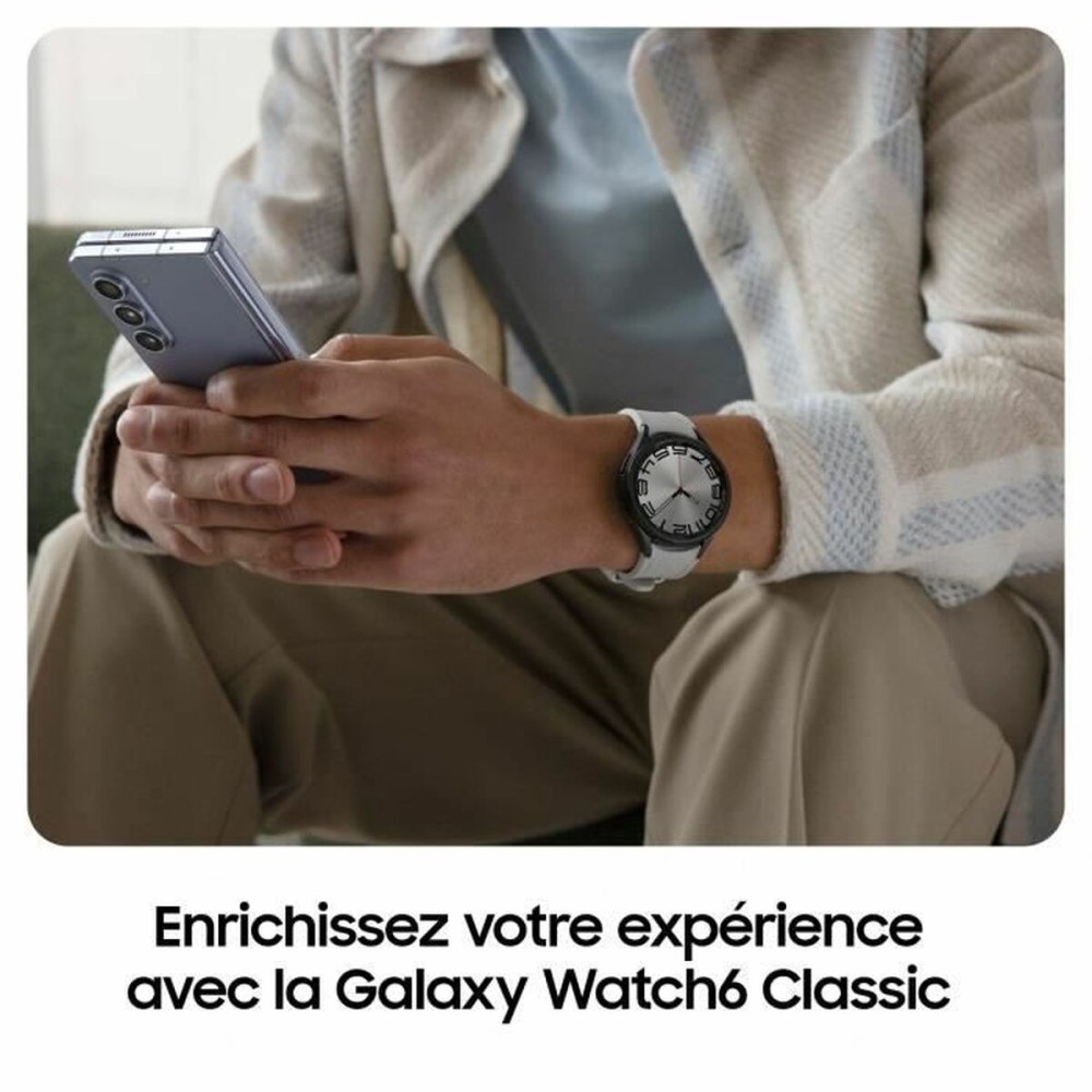 Montre intelligente Samsung Galaxy Watch6 Noir Argenté 1,3" 43 mm