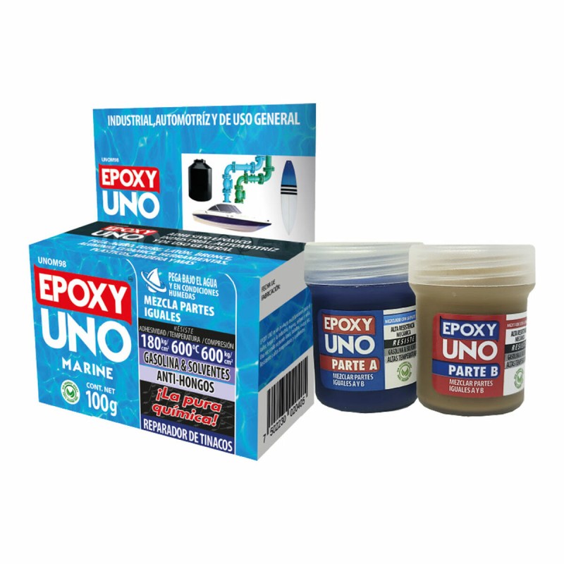 Zweikomponenten-Epoxidklebstoff Fusion Epoxy Black Label Unom98 Universal Marineblau 100 g