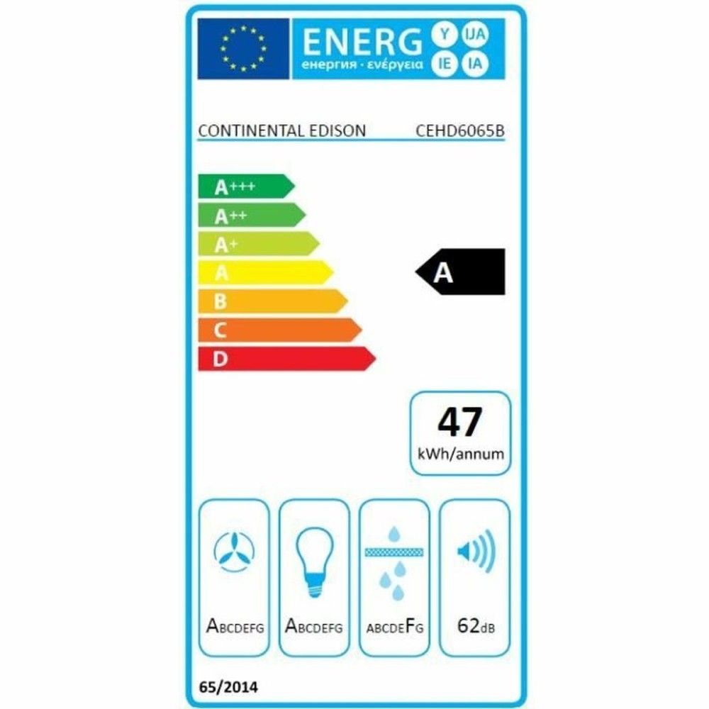 Hotte standard Continental Edison 60 cm