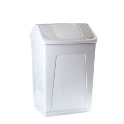 Rubbish bin Denox White Granite 55 L