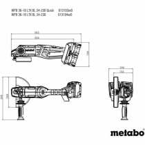 Meuleuse d'angle Metabo WPB 36-18 LTX BL 24-230