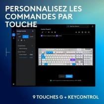 Clavier sans fil Logitech G915 X Blanc AZERTY