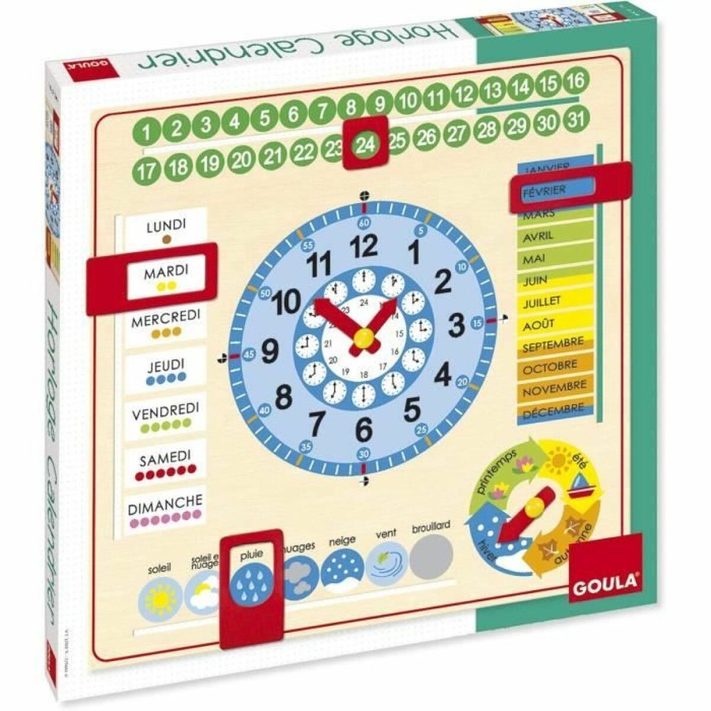 Jouet Educatif Goula Calendar clock