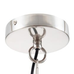 Deckenlampe 30 x 30 x 36 cm Metall Silber