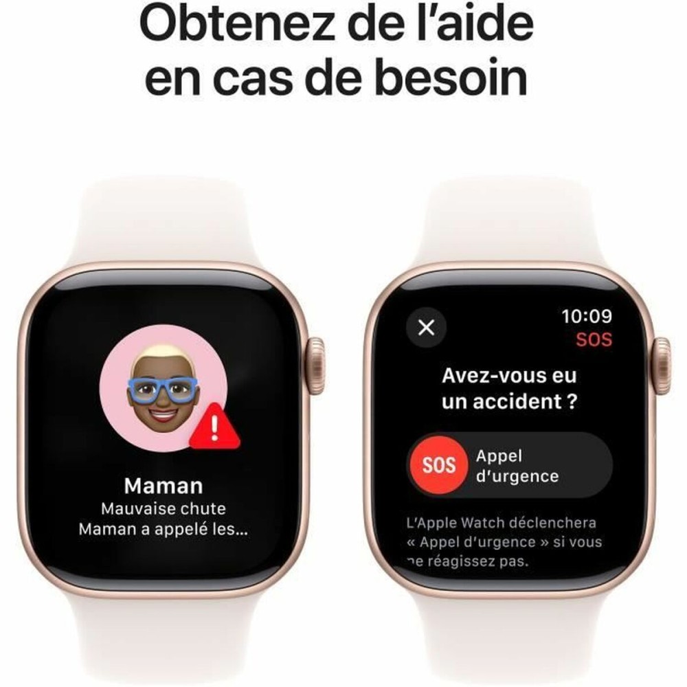 Montre intelligente Apple Series 10 Rose Or