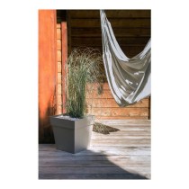 Pot EDA Tuscan Taupe Plastique Carré Ø 50 cm (49,5 x 49,5 x 52,5 cm)