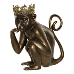 Figurine Décorative DKD Home Decor MONKEY Doré Résine (Reconditionné A)