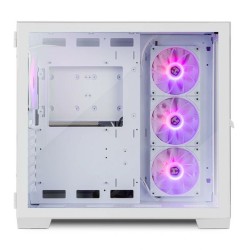 ATX Semi-Tower Gehäuse Nox NXHUMMERASTRAWH Weiß Ventilator x 4