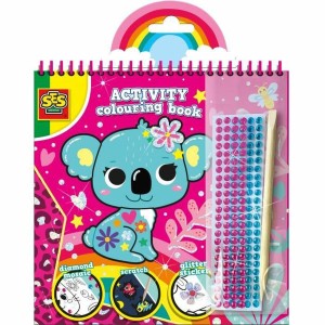 Pictures to colour in SES Creative Activity Colouring Book 3-in-1 Notebook