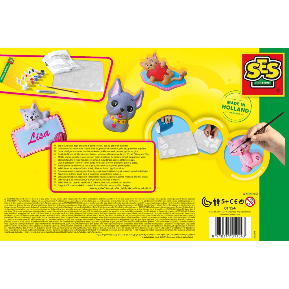 Craft Game SES Creative Plaster casting dogs and cats