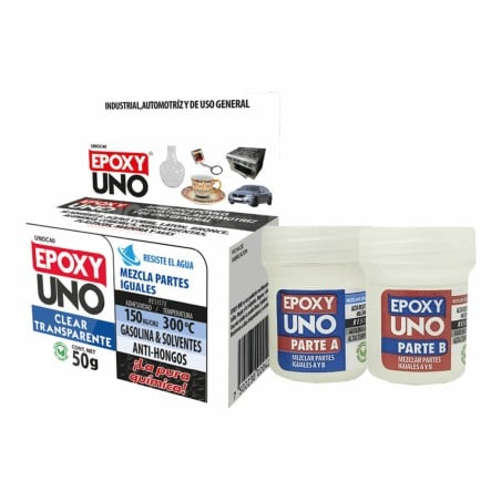 Zweikomponenten-Epoxidklebstoff Fusion Epoxy Black Label Unoc40 Universal Farblos 50 g