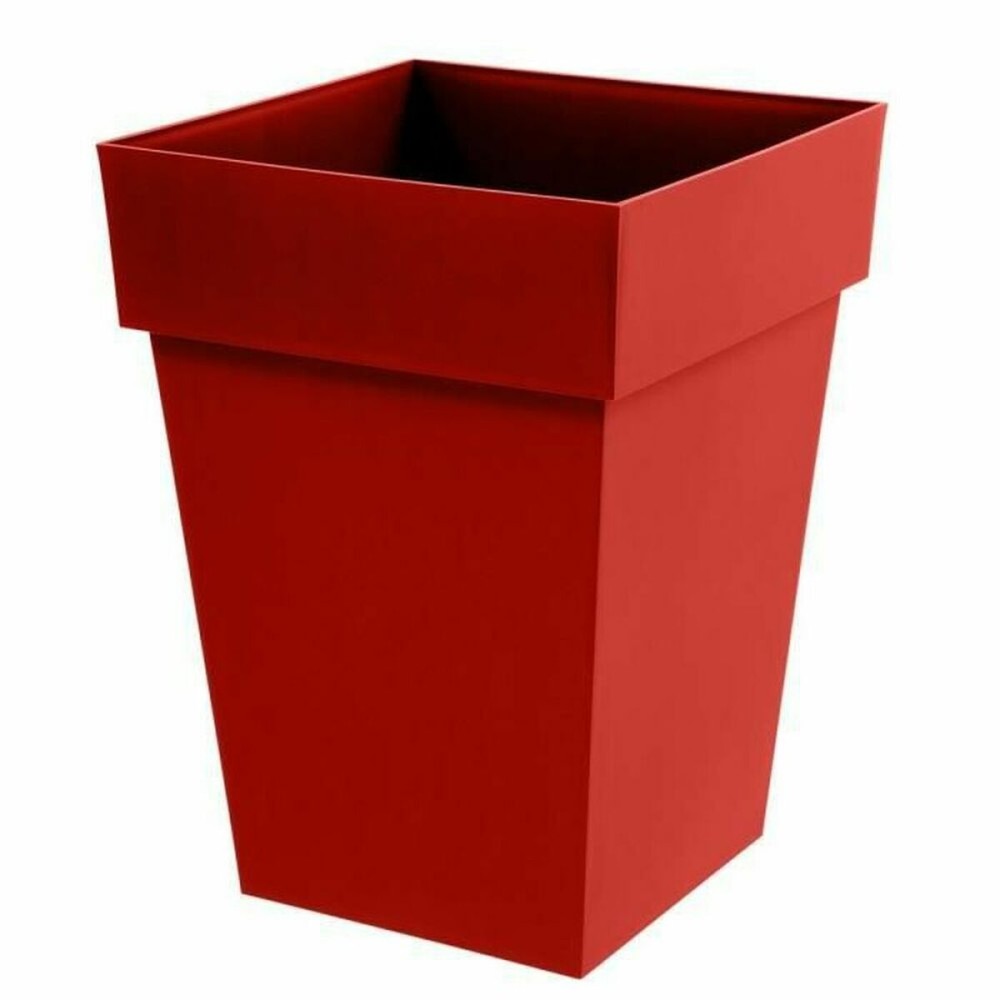 Planter EDA Tuscan Red polypropylene Squared 39 x 39 x 53 cm