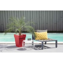 Planter EDA Tuscan Red polypropylene Squared 39 x 39 x 53 cm