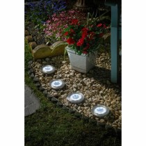 Solar-powered spotlight Smart Garden Floor Black Aluminium (4 Units)