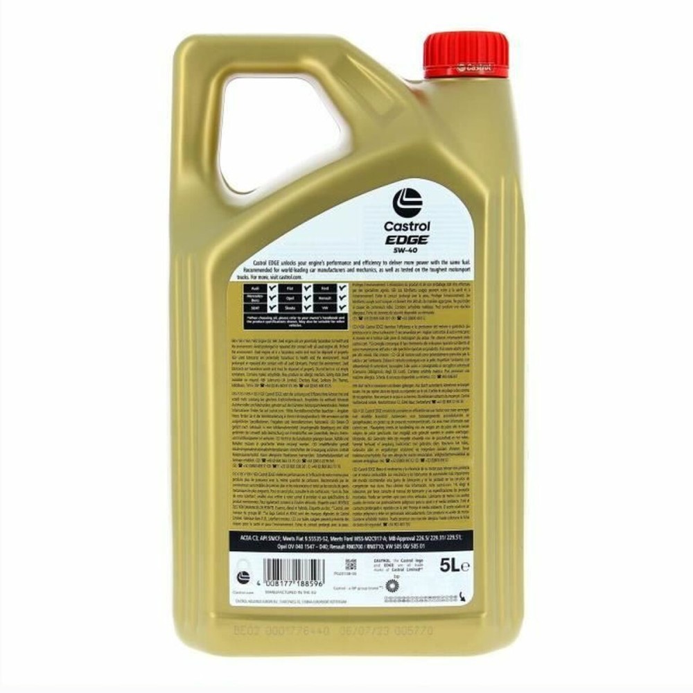 Motoröl Castrol Edge Benzin Diesel Hybrid 5W40 5 L