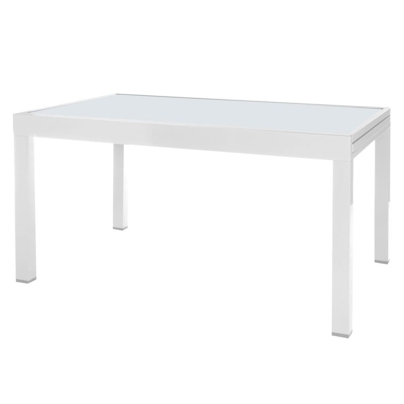 Table extensible Thais 135 x 90 x 74 cm Aluminium