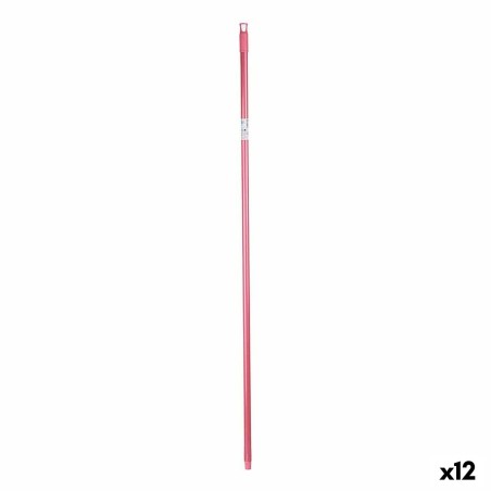 Broom handle 2,3 x 130 x 2,3 cm Pink Metal (12 Units)