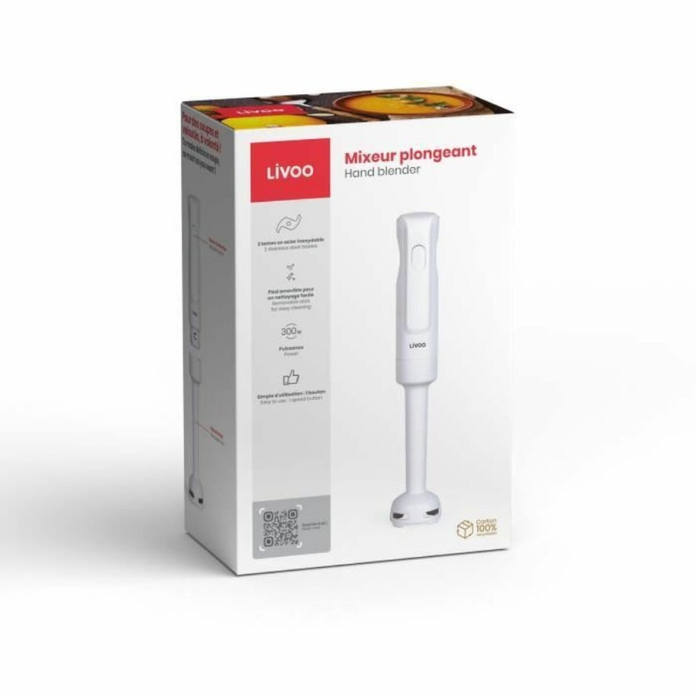 Mixeur plongeant Livoo Blanc 300 W