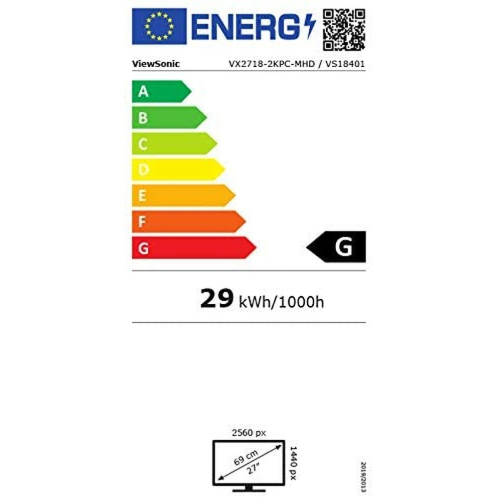 Écran ViewSonic VX2718-2KPC-MHD 27" LED Courbe 165 Hz VA Flicker free