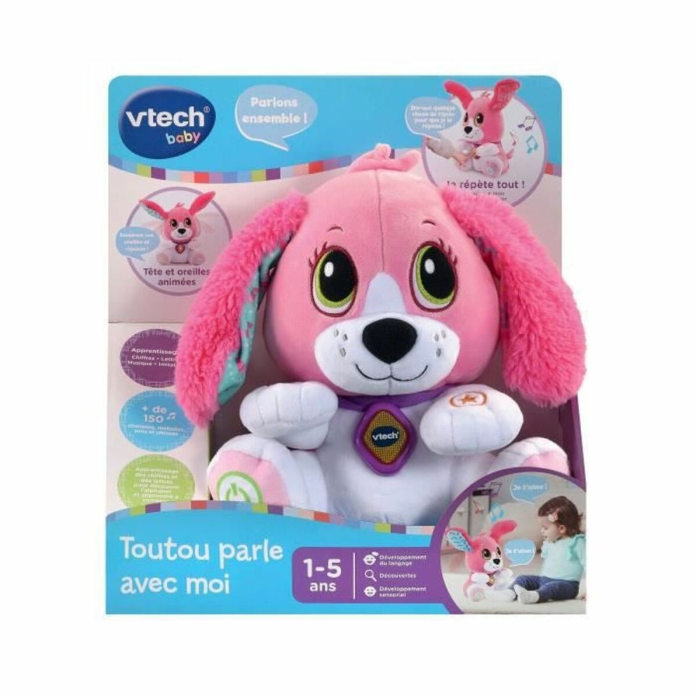 Plüschtier mit Klang Vtech Baby Doggie Talk to me (FR) Hund