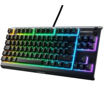 Clavier SteelSeries Apex 3 Jeux Noir Avec câble Français AZERTY AZERTY