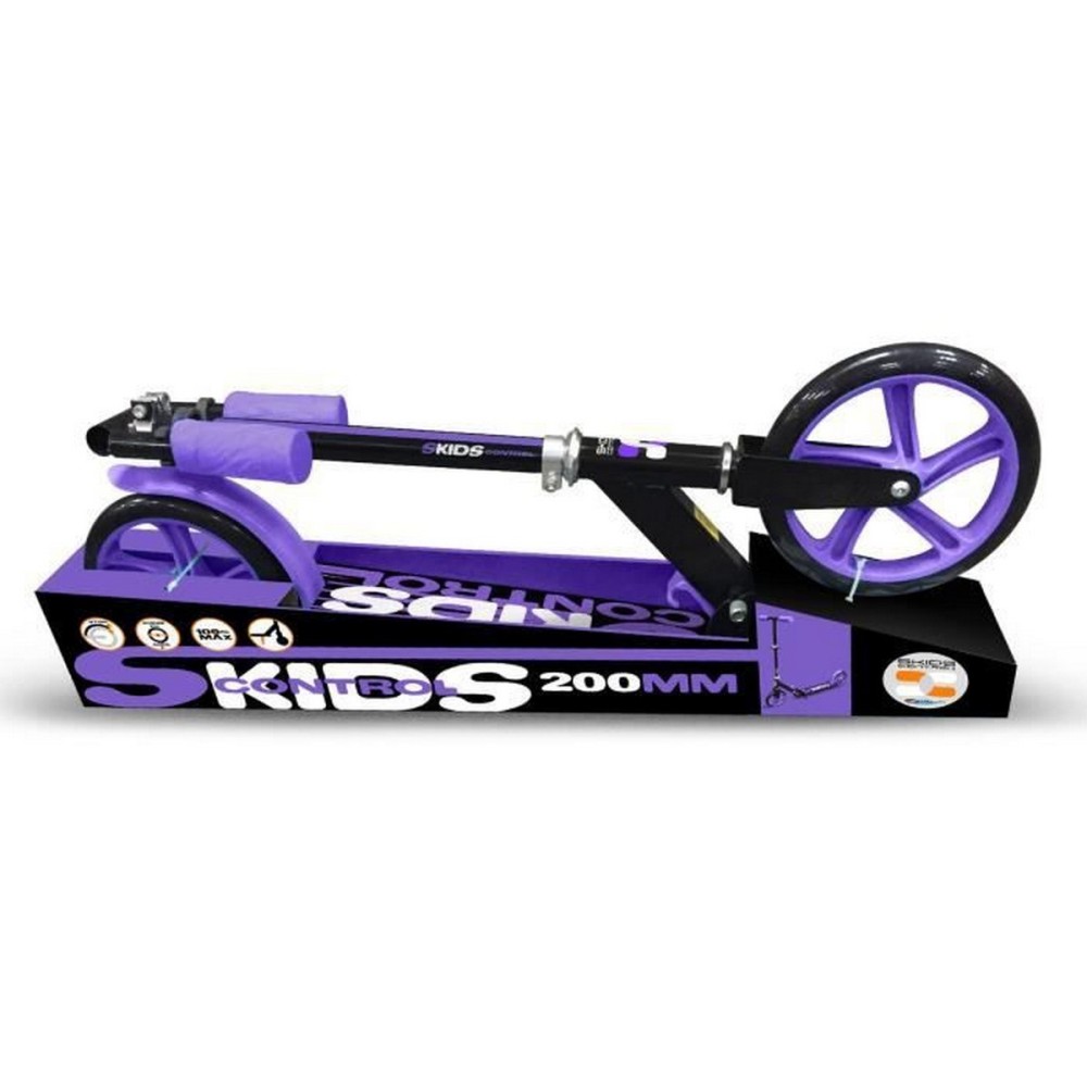 Trottinette SKIDS CONTROL Violet Pliable Pied de biche