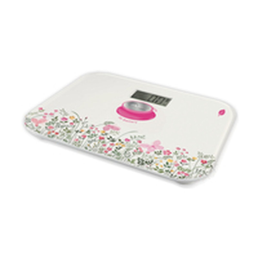 Balance Numérique de Salle de Bain Little Balance Kinetic Classic Floral Multicouleur Verre trempé 180 kg