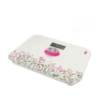 Balance Numérique de Salle de Bain Little Balance Kinetic Classic Floral Multicouleur Verre trempé 180 kg