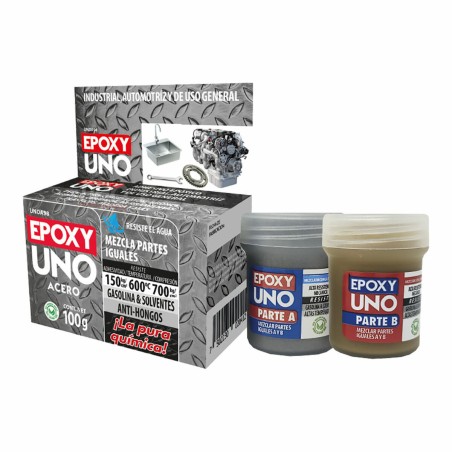 Zweikomponenten-Epoxidklebstoff Fusion Epoxy Black Label Unoa98 Universal Dunkelgrau 100 g