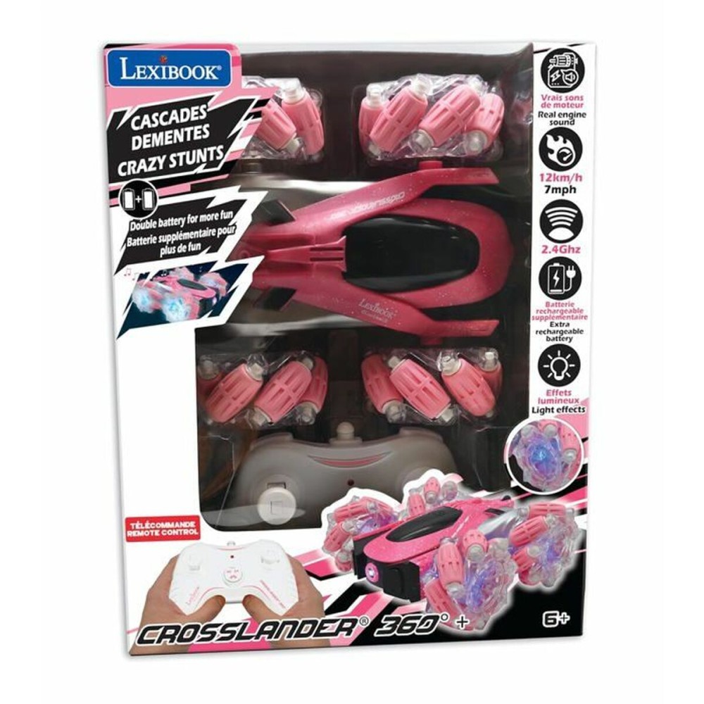 Remote-Controlled Car Lexibook Crosslander 360 Pink/Black